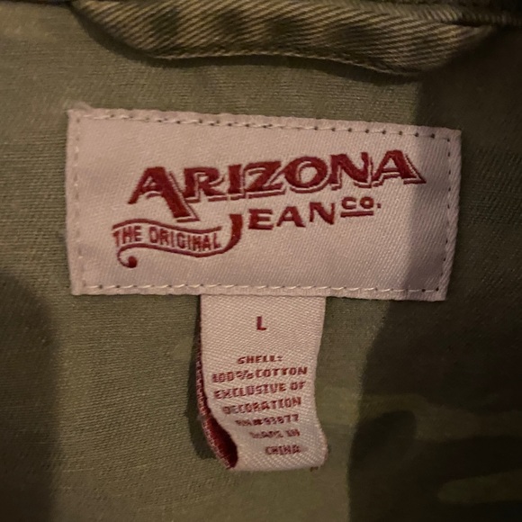 Arizona Jeans Army Jacket Size Large - Picture 3 of 3